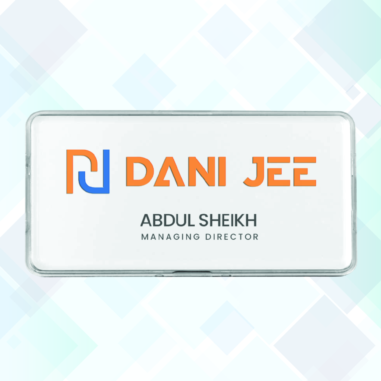 retangulart Metal Name Badges in Gold and Silver colors-02